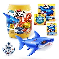 Robo Alive Deep Sea Monster Surprise de ZURU, déballage surprise et jouet animal électronique pour garçons