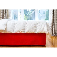 Gouchee Home Jupe de lit matelassée à grille
