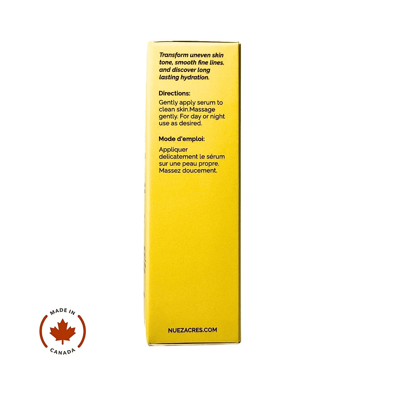 Sérum de Jour Raffermissant Nuez Acres® avec Vitamine E, Huile de Pacane et Jojoba, 30ml Raffermissez et rajeunissez votre peau tout en profitant d'une hydratation 24 heures sur 24 avec le sérum de jour Nuez Acres® à la vitamine E et à l'huile de noix de pécan.