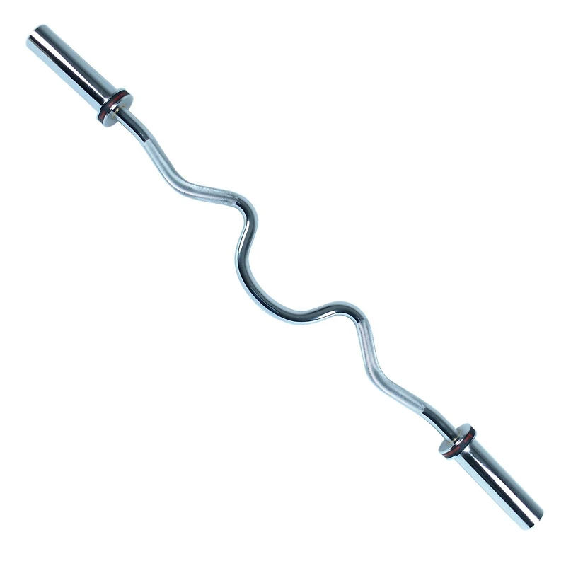 Barre Super Curl Olympique Sunny Health & Fitness de 48 po avec anneaux