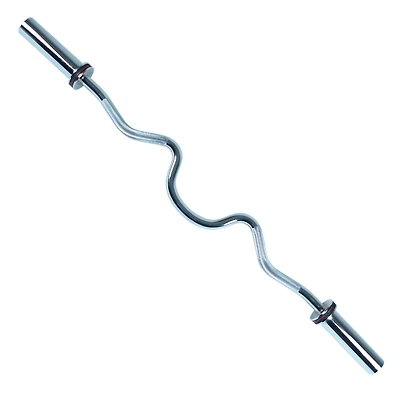 Barre Super Curl Olympique Sunny Health & Fitness de 48 po avec anneaux