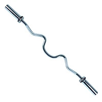 Barre Super Curl Olympique Sunny Health & Fitness de 48 po avec anneaux
