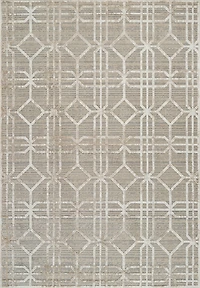 Tapis d'interieur abstrait Rug Branch Nomad, beige marron, moderne - Salon, chambre, salle a manger et cuisine
