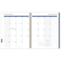 Mead® Large Weekly/Monthly Caprice Floral Yellow CYO Planner