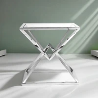 Cinna Side Table in Silver