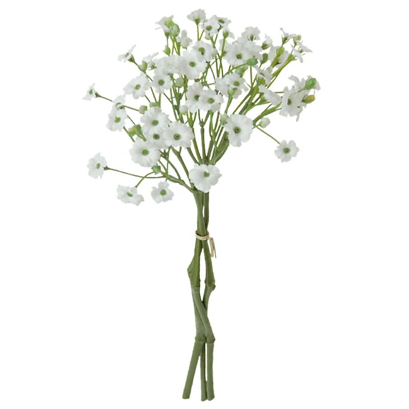 Ensemble de 3 Tiges de Fleurs de Gypsophile Artificielles 11 pouces de hauteur / 12-13  gramme