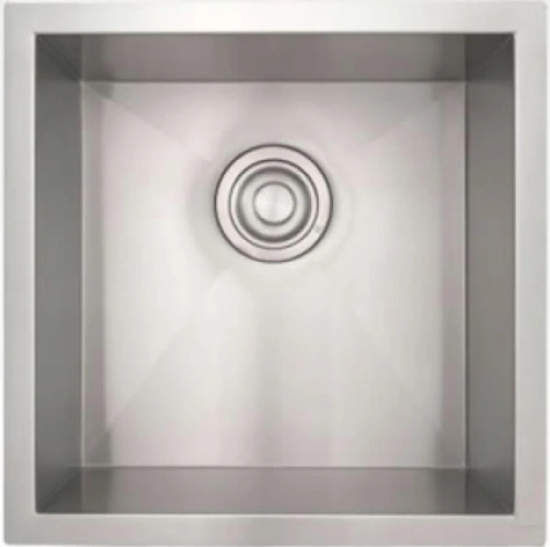 American Imaginations 17 pouces. W Évier à linge en acier inoxydable avec 1 bac et calibre 18AI-34407