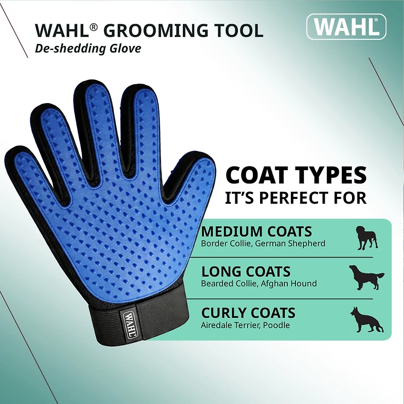 Wahl Dog De-Shedding Grooming Glove