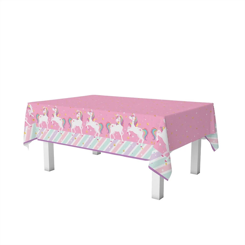 Unicorn Tablecloth, Unicorn plastic tablecloth