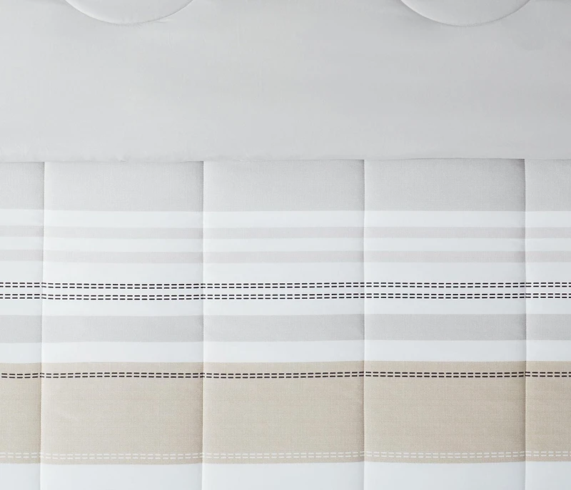 Mainstays Sahara Stripe Reversible Comforter, 1 piece
