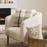 Bouclair coussin décoratif Leanie flocon de neige