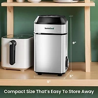 InstaSeal Vacuum Sealer Food Saver Bag Sealer Machine With 12 Food Safe Quart Size Storage Bags Upright Suction Base, Vacuum Sealer
