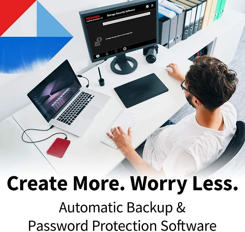 Canvio Advance Plus Portable External Hard Drive 2 TB - White