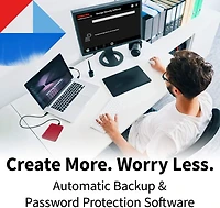 Canvio Advance Plus Portable External Hard Drive 2 TB - White