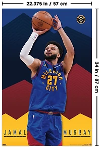 NBA Denver Nuggets - Jamal Murray 24 Wall Poster, 22.375" x 34"
