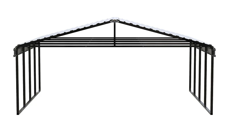 Arrow Abri d'auto 20 pi x 20 pi x 9 pi Coquille d'oeuf