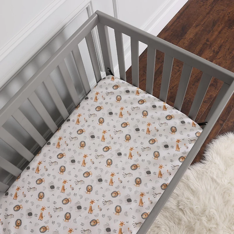 Ensemble de 2 mini-draps-housse de bébé George Baby
