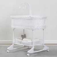Delta Children SleepCool Rocking Bassinet with Airflow Mesh, Fresco