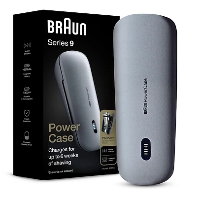 Braun Powercase, compatible avec les Rasoirs Électriques Braun Series 8 et 9, Offre jusqu'à 6 Semaines d'Autonomie
