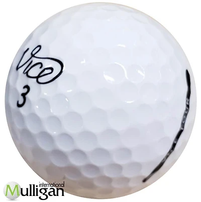 Mulligan - 36 balles de golf récupérées Vice Tour 4A, blanc
