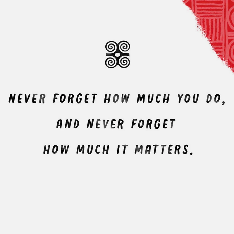 Carte d'amitié Mahogany Hallmark, carte d'encouragement « You matter. »