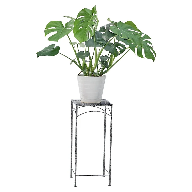 HOME TRENDS 25 IN TALL METAL PLANT STAND, 25 IN METAL PLANT STAND