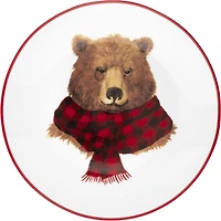 Canadiana 4-pack side plate set,  Moose and Bear