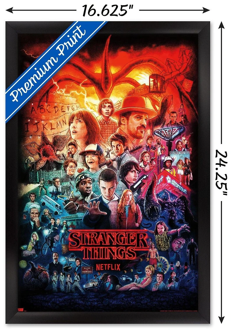 Netflix Stranger Things - Three Seasons One Sheet Wall Poster