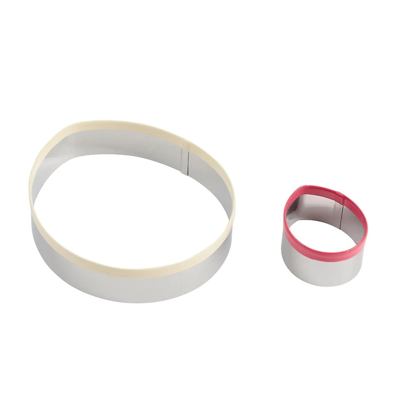 Way to Celebrate 2-Piece Cookie Cutters, Stainless Steel, Egg Shaped