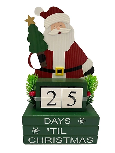 Temps de vacances Père Noël Calendrier de l’Avent 10 « de haut Compte à rebours jusqu’à Noël