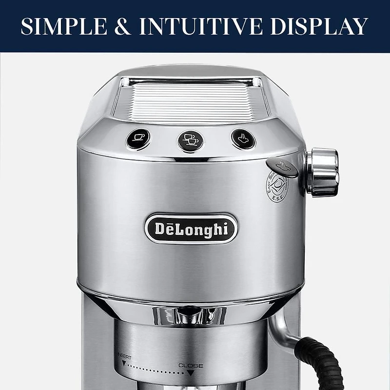 De'Longhi EC885M Dedica Arte Pump Espresso Machine, in stainless steel