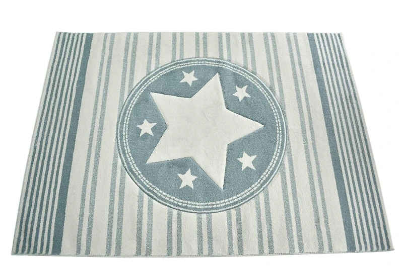 KC Cubs Boy & Girl Modern Decor Multicolor Area Rug and Carpet Collection for Kids, Toddlers and Baby Nursery, Stars & Stripes
