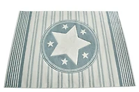 KC Cubs Boy & Girl Modern Decor Multicolor Area Rug and Carpet Collection for Kids, Toddlers and Baby Nursery, Stars & Stripes