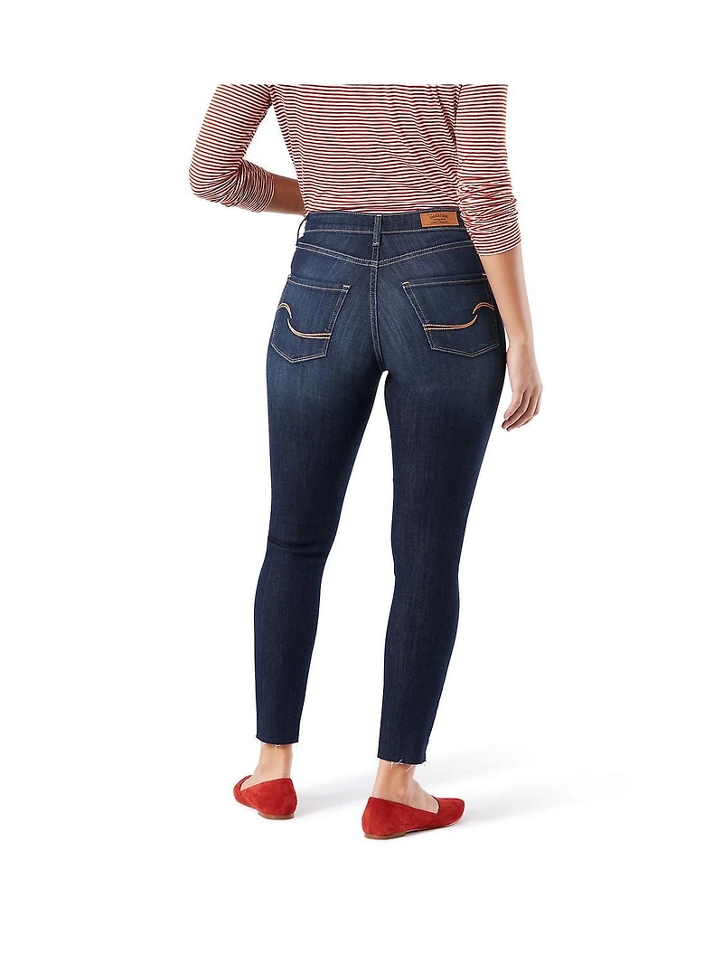 Levi Strauss Signature.MC Filiforme taille haute coupé à la cheville pour femme