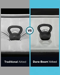 INTEX Dura-Beam® Prestige Air Mattress w/ Built-in USB-powered Pump, 15in. Queen