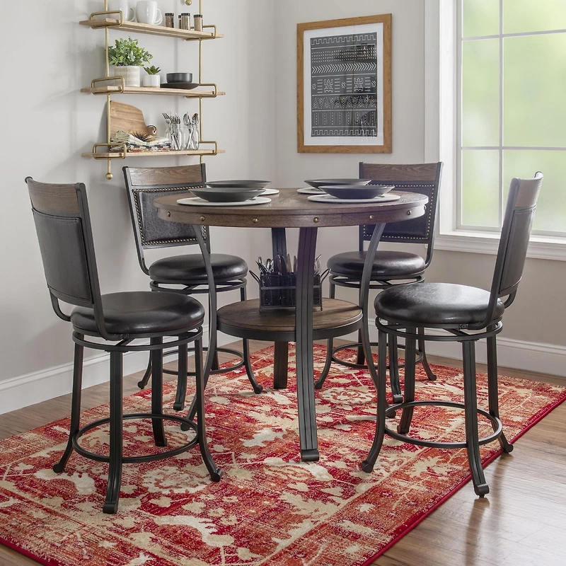Tabouret de comptoir pivotant Trager