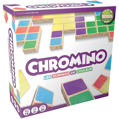 Chromino (bilingue français/anglais) - Jeux de société - Stratégie/Famille - Jeux pour famille - À partir de 6 ans - 1 à 6 joueurs - Temps de jeu de 30 à 45 minutes