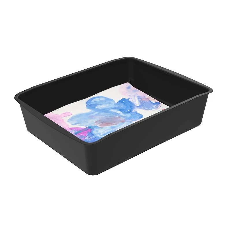 Storex plateau à lettres en plastique, trieur de papier format lettre, Noir