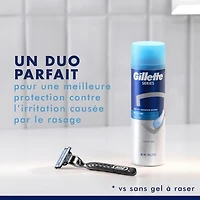 Cartouches de rechange Gillette Mach3, 12cartouches de rasoir, cartouches de rechange pour hommes avec bande lubrifiante, 3lames de rasoir pour un rasage de près 12CT