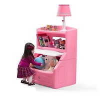 Banc de rangement Lift and Hide Bookcase de Step2 pour enfants en rose