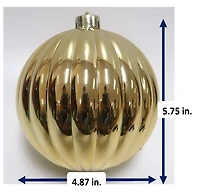 ORNEMENT INCAPSABLE 130MM - OR BRILLANT INCASSABLE ORNEMENT 13CM