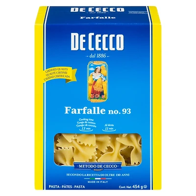 De Cecco Farfalle, De Cecco Farfalle 454g