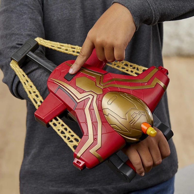 Marvel Spider-Man Web Bolt NERF Blaster Toy for Kids, Movie-Inspired Design, Includes 3 Elite Nerf Darts, For Kids Ages 5 and Up, Ages 4 and up