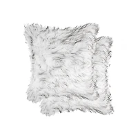 COUSSIN EN FAUSSE FOURRURE BELTON 18"X18" 2 PQT