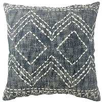 hometrends Coussin Décoratif Nil Bleu