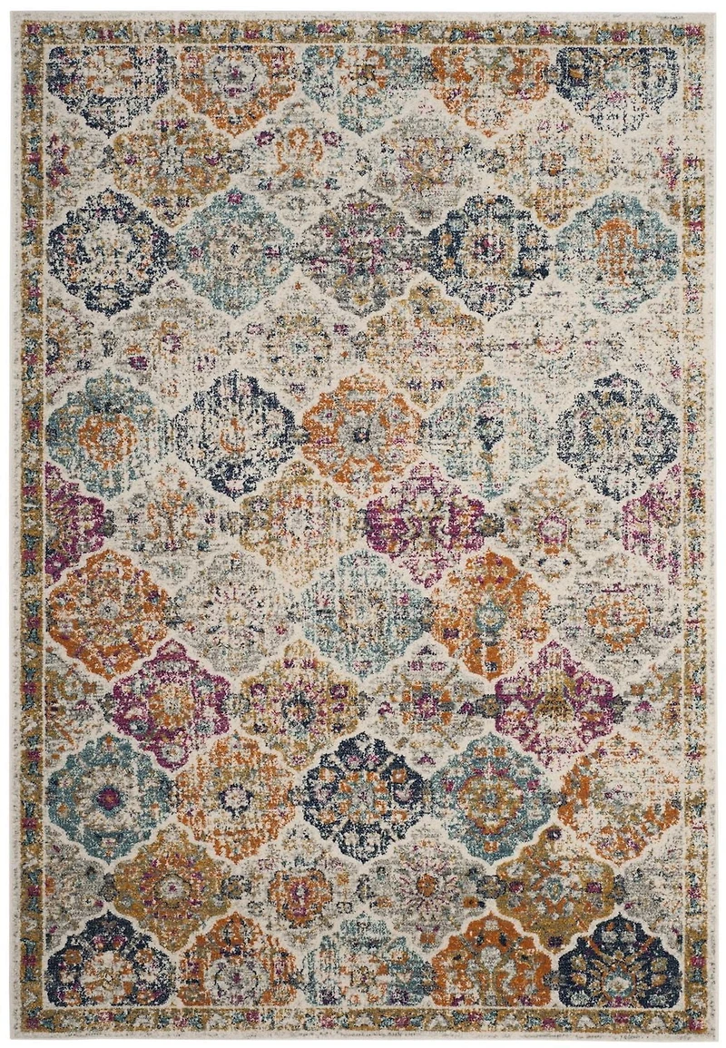 SAFAVIEH Madison Judith Geometric Floral Area Rug