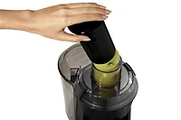 Hamilton Beach Health Smart Juice Extractor, 800 Watts, 3" Big Mouth Chute, Black, 67608Z