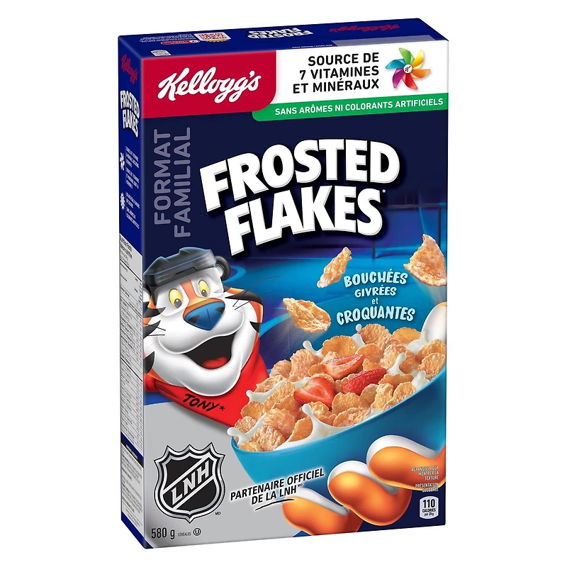 Céréales Kellogg's Frosted Flakes, format familial, 580 g