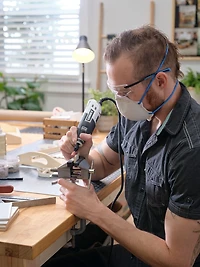 HART Kit d’outils rotatif 1 ampère à 2 vitesses avec 10 accessoires Poignée ergonomique