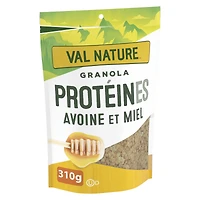Val Nature, Granola Protéiné à l'Avoine et au Miel, Collation et Céréale Saine, 310 g